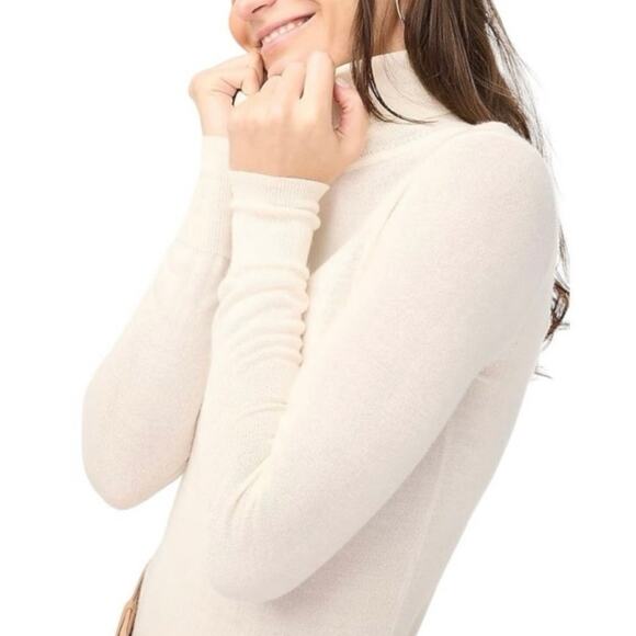 NWT J.Crew Factory Machine-Washable Merino Wool-Blend Turtleneck Sweater Size XS - Picture 3 of 10